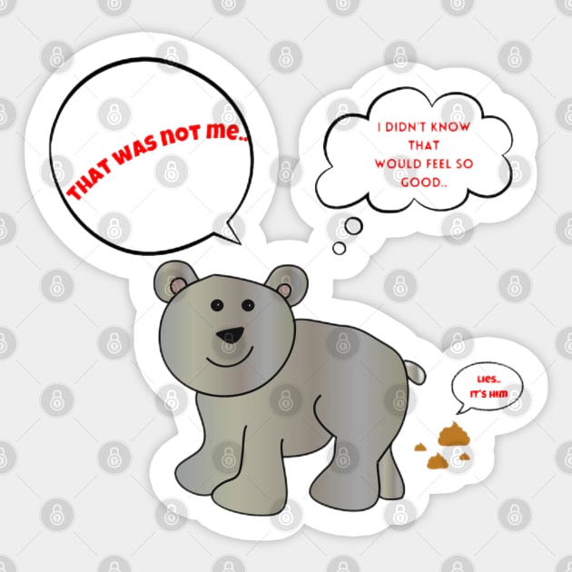 Cute Naughty Polar Bear Cub Sticker by Abby Anime